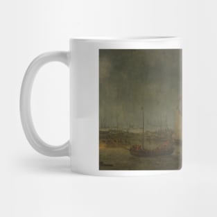 The Battle of the Slaak between the Dutch and Spanish Fleets on the Night of September 12-13, 1631 by Simon de Vlieger Mug